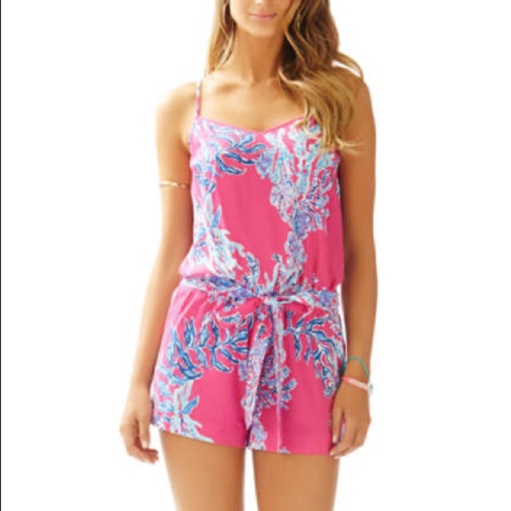 Lilly Pulitzer Dusk Romper in Pink Gypsea
